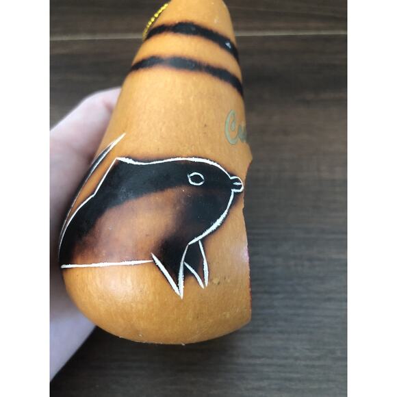 Vintage Handmade Gourd Christmas Nativity Scene Ornament Costa Rica - Picture 3 of 9